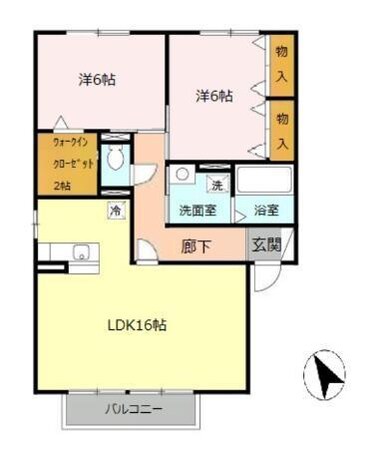 播磨高岡駅 徒歩4分 2階の物件間取画像